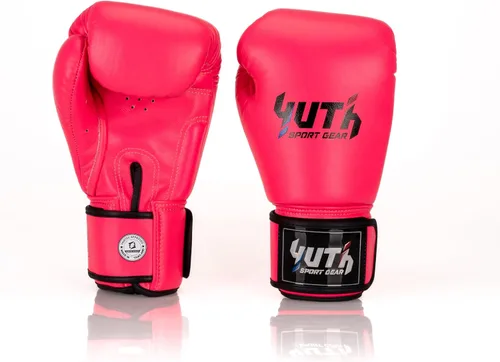 Vista 5 de Guantes de Muay Thai Guantes de boxeo tailandés de boxeo profesional Guantes de boxeo tailandés ligeros absorbentes de golpes MMA Kickboxing
