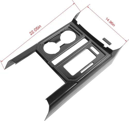 Vista 3 de Linskip Cubierta del panel de cambio de engranajes compatible con accesorios Ford F150 2015 2016 2017 2018 2019 2020 Ford F150 2015 2016 2017 2018