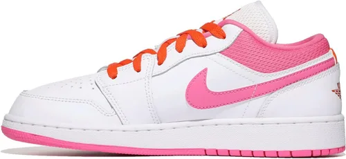 Vista 2 de Jordan Youth Air 1 Low GS DR9498 168 Pinksicle - Talla 6.5Y, BlancoNaranja de seguridadPinksicle