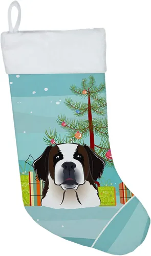 Vista 26 de Caroline's Treasures BB1590CS Árbol de Navidad y Alaskan Malamute Calcetines de Navidad para colgar en la chimenea, decoración de fiesta de Navidad