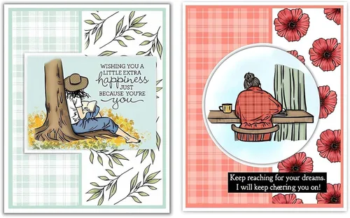 Vista 4 de Juego de sellos y troqueles transparentes para hacer tarjetas, plantillas cortadas para manualidades, álbumes de recortes, álbum de fotos, papel