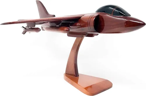Vista 2 de AV8B Harrier Avión Modelo de Madera