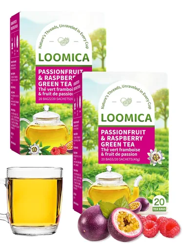 Vista 25 de LOOMICA Té verde de jazmín descafeinado, descafeinado, suave y refrescante, bolsas de té verde jazmín, naturalmente fragante con flores frescas