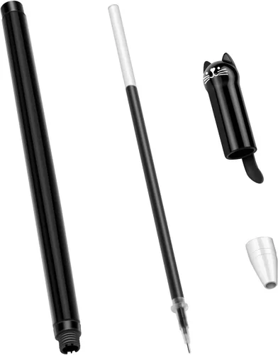 Vista 3 de Tbestmax 48 bolígrafos de gel de 0.015 in, bolígrafos de gel negros para suministros escolares de oficina