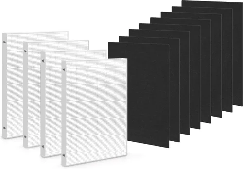 Vista 9 de Zouwhaso 2+6 Aera Max 100 filtro HEPA de repuesto compatible con Fellowes AeraMax 90 100 DX5 DB5 Puri-fier de aire True HEPA filtro de aire, parte #