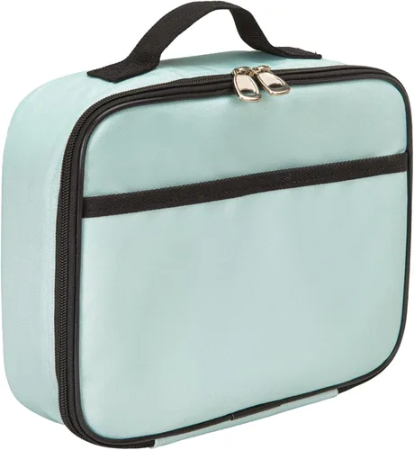 Vista 7 de Lonchera infantil estilo robótica, para niñas, adolescentes, mujeres, bolsa de almuerzo aislada, compartimentos de lados suaves, espaciosos, sin