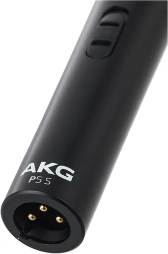Vista 4 de AKG Pro Audio P5 S Micrófono vocal dinámico supercardioide de alto rendimiento con interruptor de encendido/apagado, micrófono con cable XLR