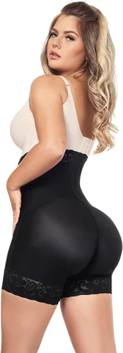 Vista 2 de Forma tu cuerpo, Fajas Colombianas, Booty shaper short high waist, Shapewear. (Ref. O.071)