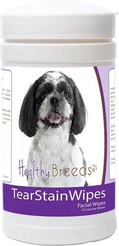 Vista 35 de Healthy Breeds Basset Hound - Toallitas para manchas de lágrimas, 70