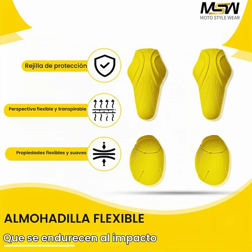 Vista 5 de Juego de 4 almohadillas de armadura con certificación CE Nivel 2 para codo y hombro, nivel 2 aprobado para hombre y protector de codos