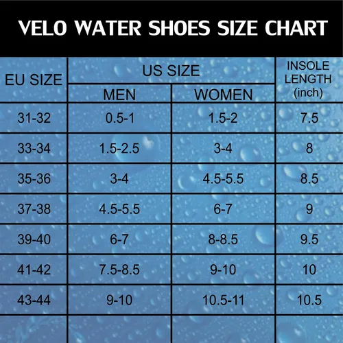 Vista 7 de VELO Water Shoes Men Women - Aqua Socks Slip-on for Outdoor Beach Swimming Barefoot Quick-Dry Shoes Yoga