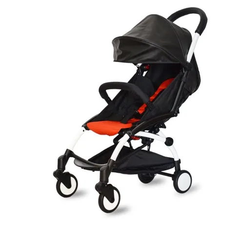 Vista 4 de Funda con asa para cochecito Babyzen YOYO2/YOYO+, piel sintética, color negro