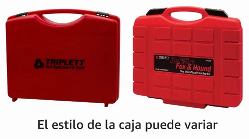 Vista 2 de Triplett 3388 Fox & Hound HotWire Kit de Rastreo de Cables con Sonda y Tono de Cable Vivo con Sensibilidad Ajustable - Rastrea Cables de 0 ~ 250 VCA