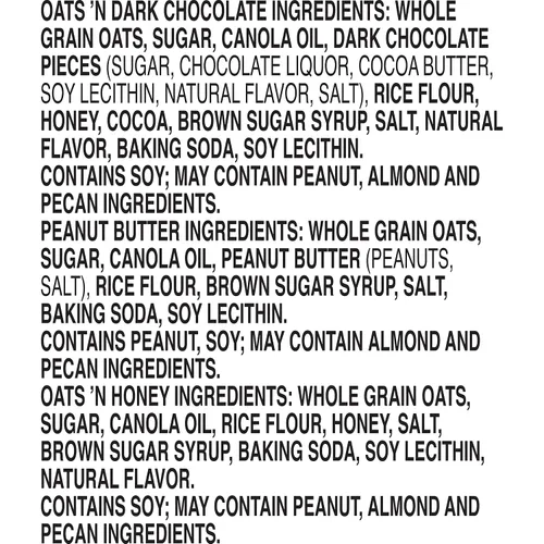 Vista 3 de Nature Valley Barras de granola crujientes, paquete variado, 12 unidades, 8.94 oz (6 bolsas)