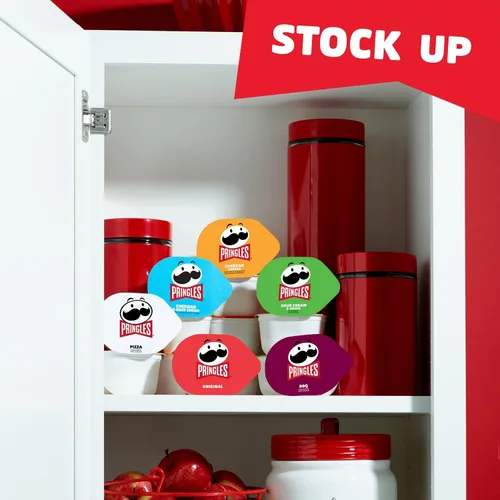 Vista 5 de Pringles Papas Fritas, Snack Stacks, Aperitivos para el Almuerzo, Paquete Variado (27 Envases)