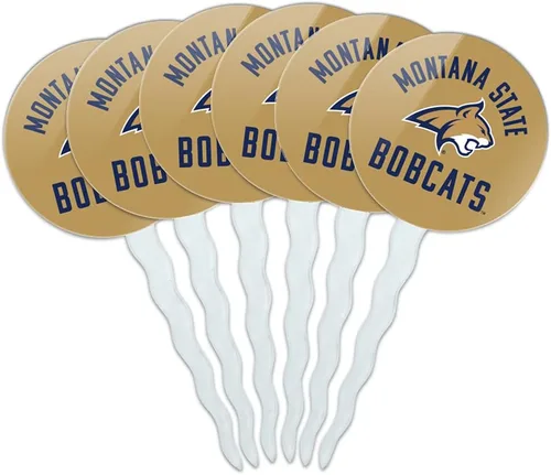 Vista 149 de Abilene Christian - Juego de 6 palillos para cupcakes con logotipo secundario