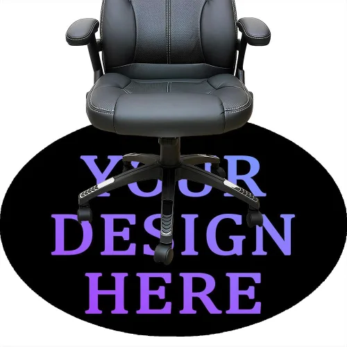 Vista 53 de Tapete redondo personalizado para silla de escritorio de oficina, diseño de tu propio logotipo de foto, texto, alfombrillas circulares