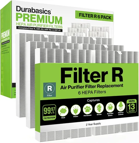 Vista 8 de Durabasics Paquete de 2 filtros HEPA compatibles con filtros de repuesto para purificador de aire Honeywell, repuesto para filtro Honeywell R