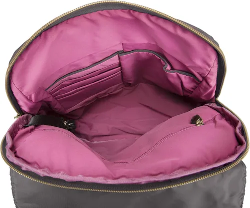 Vista 3 de Travelon Mochila delgada antirrobo de equipaje, Humo, talla única , Travelon Mochila delgada antirrobo Signature