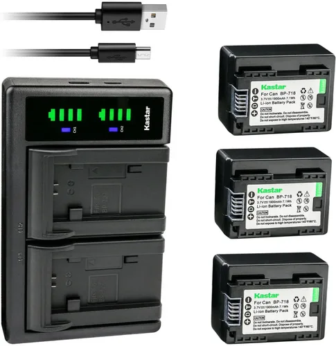 Vista 6 de Kastar Cargador de batería USB LTD2 para Canon VIXIA HF R50 HFR50, VIXIA HF R52 HFR52, VIXIA HF R60 HFR60, VIXIA HF R62 HFR62, VIXIA HF R70 HFR70