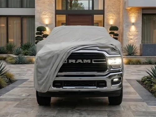 Vista 4 de CarsCover 2006-2019 Dodge Ram 2500/3500 Crew/Mega Cab 8 pies de largo, caja completa, cubierta para camión de 4 puertas, resistente, Ultrashield