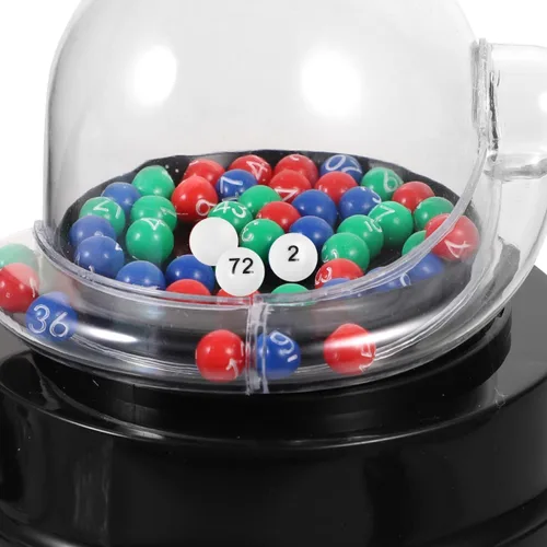 Vista 3 de VICASKY Bolas de bingo de repuesto solo bolas de plástico blanco para máquinas de entretenimiento Tableros de juego, números de rifa del 1 al 75