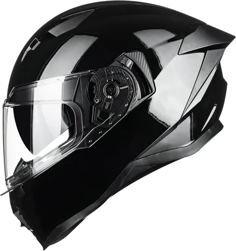 Vista 6 de Casco de motocicleta de cara completa con doble visera, moto de calle, carreras, DOT para adultos, hombres y mujeres, modelo MF569