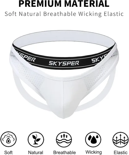 Vista 4 de SKYSPER Jockstrap - Correas de entrenamiento para hombre, ropa interior atlética para apoyo, tangas sexy