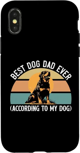 Vista 5 de Rottweiler Dog Lover Gift, Best Dog Dad Ever, Rottie Father Case for iPhone 17
