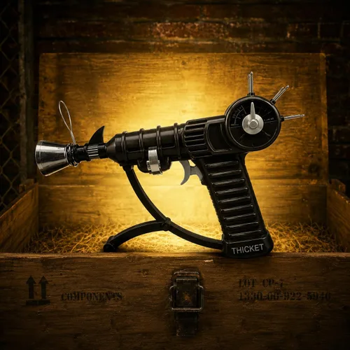 Vista 7 de Encendedor de Antorcha Raygun de THiCket, con Llama Ajustable y Bloqueo de Seguridad (Negro)
