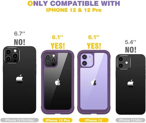 Vista 444 de DIACLARA - Funda transparente compatible con iPhone XR 6.1 pulgadas 2018