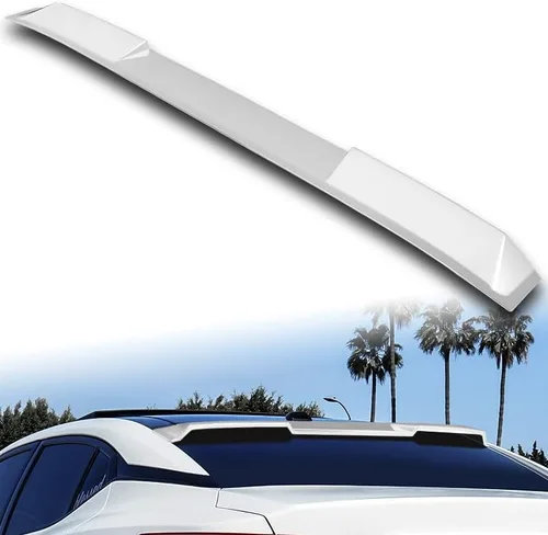 Vista 8 de Alerón de techo de ventana trasera de plástico ABS compatible con Nissan Máxima 2016-2023, 2017 2018 2019 2020 2021 2022 (negro mate)