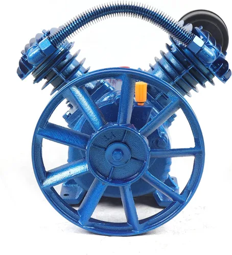 Vista 3 de Cabezal de bomba de compresor de aire 175PSI 3HP Cabezal de bomba de compresor de aire de doble cilindro, cabezal de compresor de aire universal