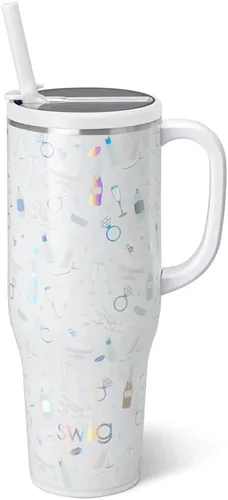Vista 29 de Swig Life 40oz Insulated Mega Mug with Handle & Straw, Boho Desert DESIERTO BOHO