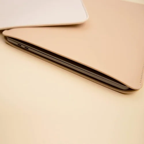 Vista 4 de Funda para laptop de 14 pulgadas compatible con MacBook Pro A2992/2918 M3 A2442, A2779, Surface Laptop 13.5 Color Beige