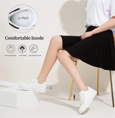 Vista 8 de Vepose 02A - Tenis de moda para mujer, zapatos casuales cómodos de vestir para mujer