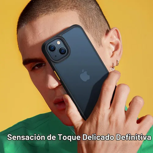 Vista 8 de TORRAS Funda diseñada a prueba de golpes para iPhone 13 Mini, protección militar contra caídas de 10 pies, parte trasera translúcida