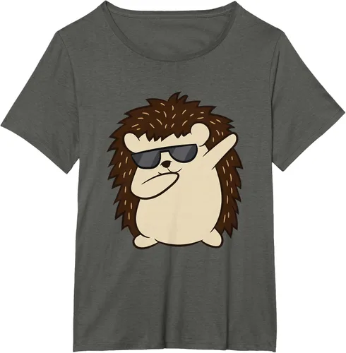 Vista 64 de Dabbing Hedgehog Funny Hedgehog Camiseta S