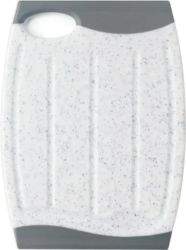 Vista 10 de Mini tabla de cortar, plástico de 7.48 pulgadas, bordes antideslizantes, múltiples ranuras para jugos, apta para lavavajillas, sin BPA, mango
