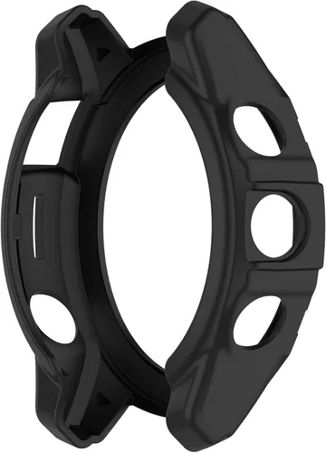 Vista 7 de Fundas protectoras para Garmin Fenix 7X Pro/Epix Pro 51MM - Funda de TPU suave parachoques resistente a prueba de golpes Carcasa protectora - Negro