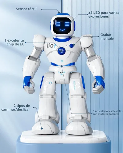 Vista 9 de Ruko 1088 Robots inteligentes para niños, gran robot interactivo programable RC con control de voz, control de aplicación, regalo para niños y niñas