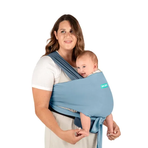 Vista 13 de Portabebés MOBY Easy Wrap de Petunia Pickle Bottom - Ojal Negro
