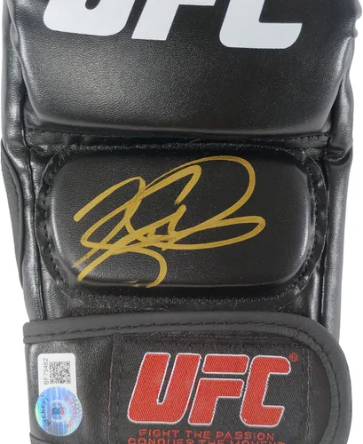 Vista 2 de Kelvin Gastelum - Guante de la UFC firmado por Beckett, autenticado por MMA, guantes de campeonato de lucha definitivo, regalos de boxeo y recuerdos