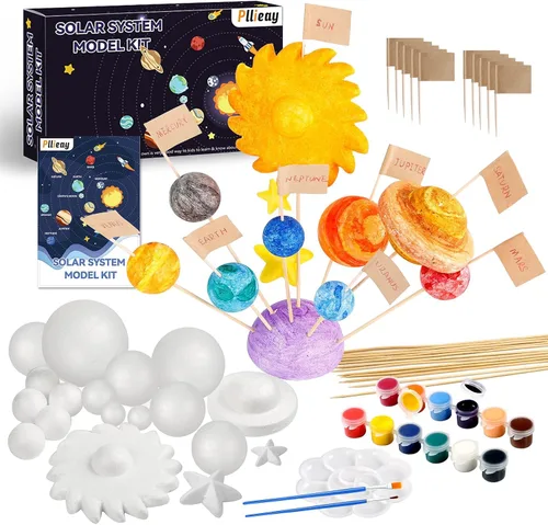 Vista 9 de Pllieay Kit de modelo de sistema solar, kit de sistema solar 3D para Kit de sistema solar 3d de 36 piezas