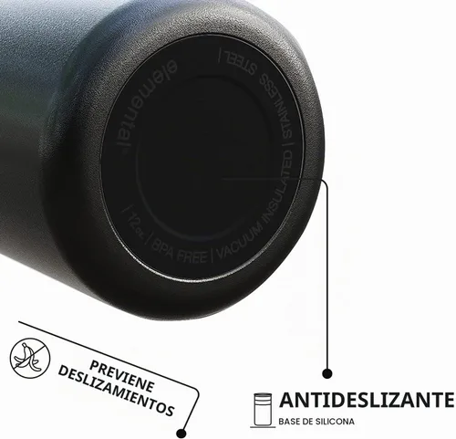 Vista 4 de Elemental Artisan Vaso Térmico Aislado, Taza de Viaje para Café de Triple Pared, Vaso Térmico de Café Reutilizable de Acero Inoxidable con Tapa