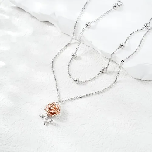 Vista 70 de CHIC & ARTSY Tobilleras delicadas de plata de ley S925 para verano, pulsera de tobillo ajustable multicapa para playa, joyería de pie para mujer