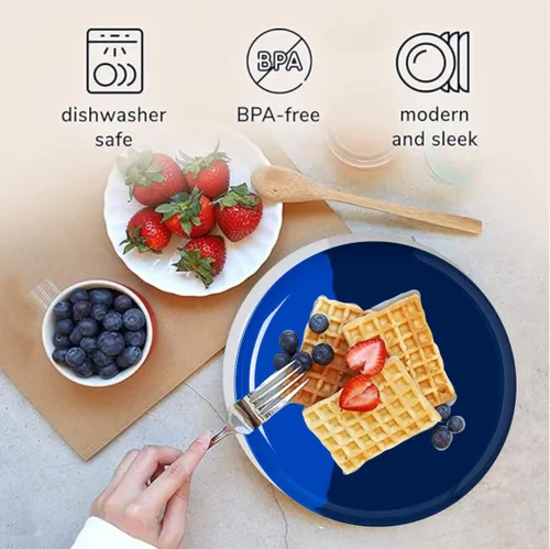 Vista 5 de Cuencos de melamina para servir Pasta de melamina extra duradera, ensaladera A prueba de roturas y resistentes a las astillas Aptos