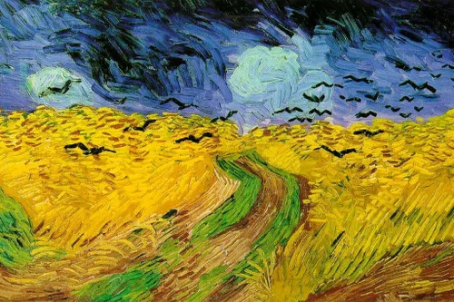 Vista 60 de Póster de “La noche estrellada” (1889) de Vincent Van Gogh, 18 x 12 pulgadas Ramas de flor de almendro 9897