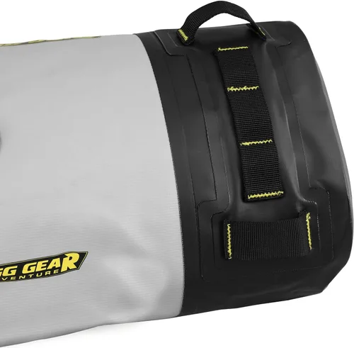 Vista 2 de Nelson-Rigg Bolsa impermeable enrollable Hurricane Dry de 10 L, con tapa enrollable, incluye correas para sujetar al vehículo, válvula de purga