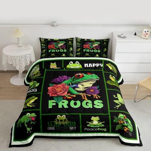 Vista 35 de Feelyou Juego de ropa de cama de sirena suave para niños y niñas, juego de edredón de escamas de peces oceánicos, tamaño individual, edredón